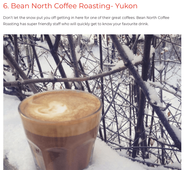 We're on this list of 'The 50 Best Coffee Shops In Canada' !