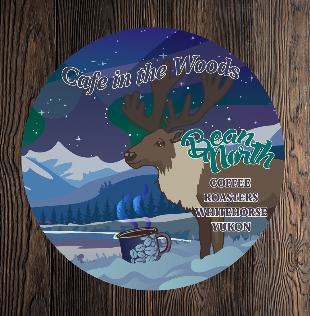Cafe in the Woods Bean North Stickers