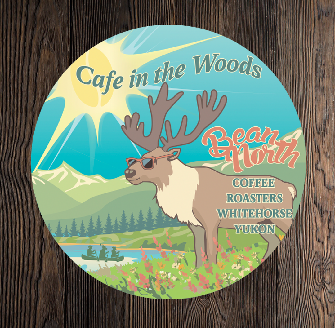 Cafe in the Woods Bean North Stickers