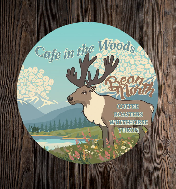 Cafe in the Woods Bean North Stickers