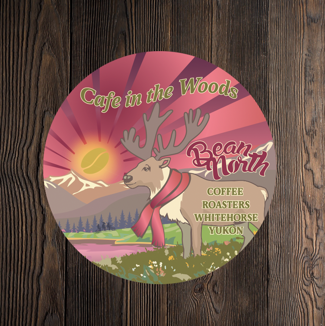 Cafe in the Woods Bean North Stickers