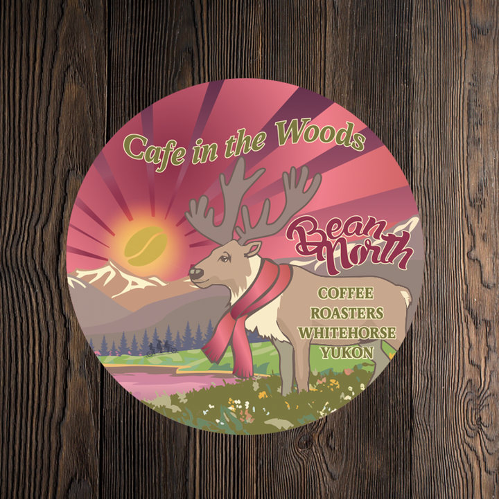 Cafe in the Woods Bean North Stickers