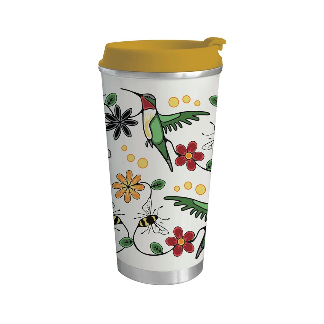HUMMINGBIRD ART TRAVEL MUG 18oz